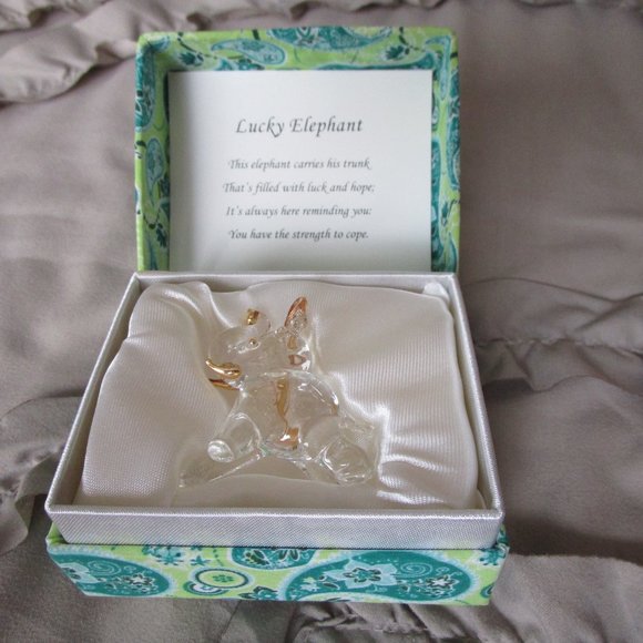 About Face Designs rare glass elephant figurine - Picture 6 of 7